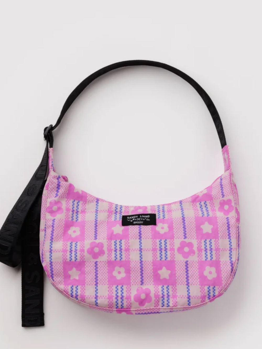 Sandy Liang x BAGGU medium nylon crescent bag
